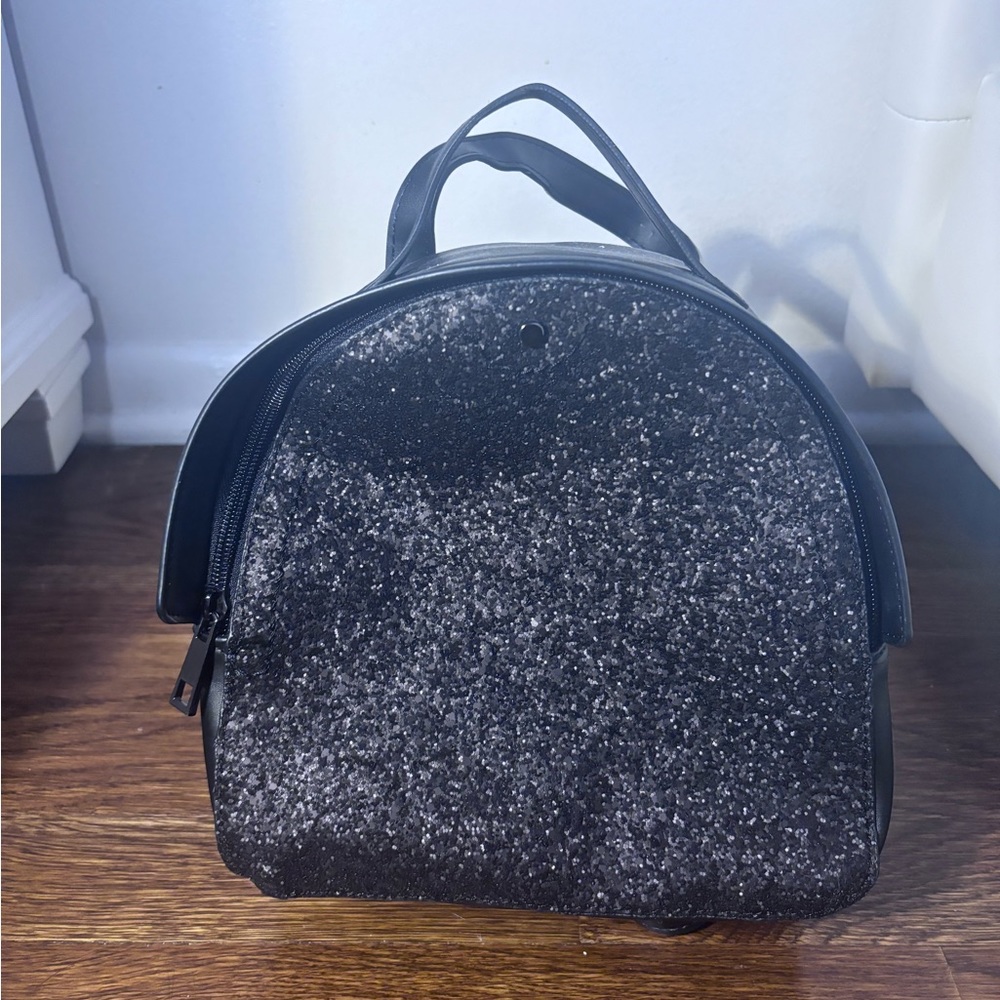 Black Glitter Mini Bag